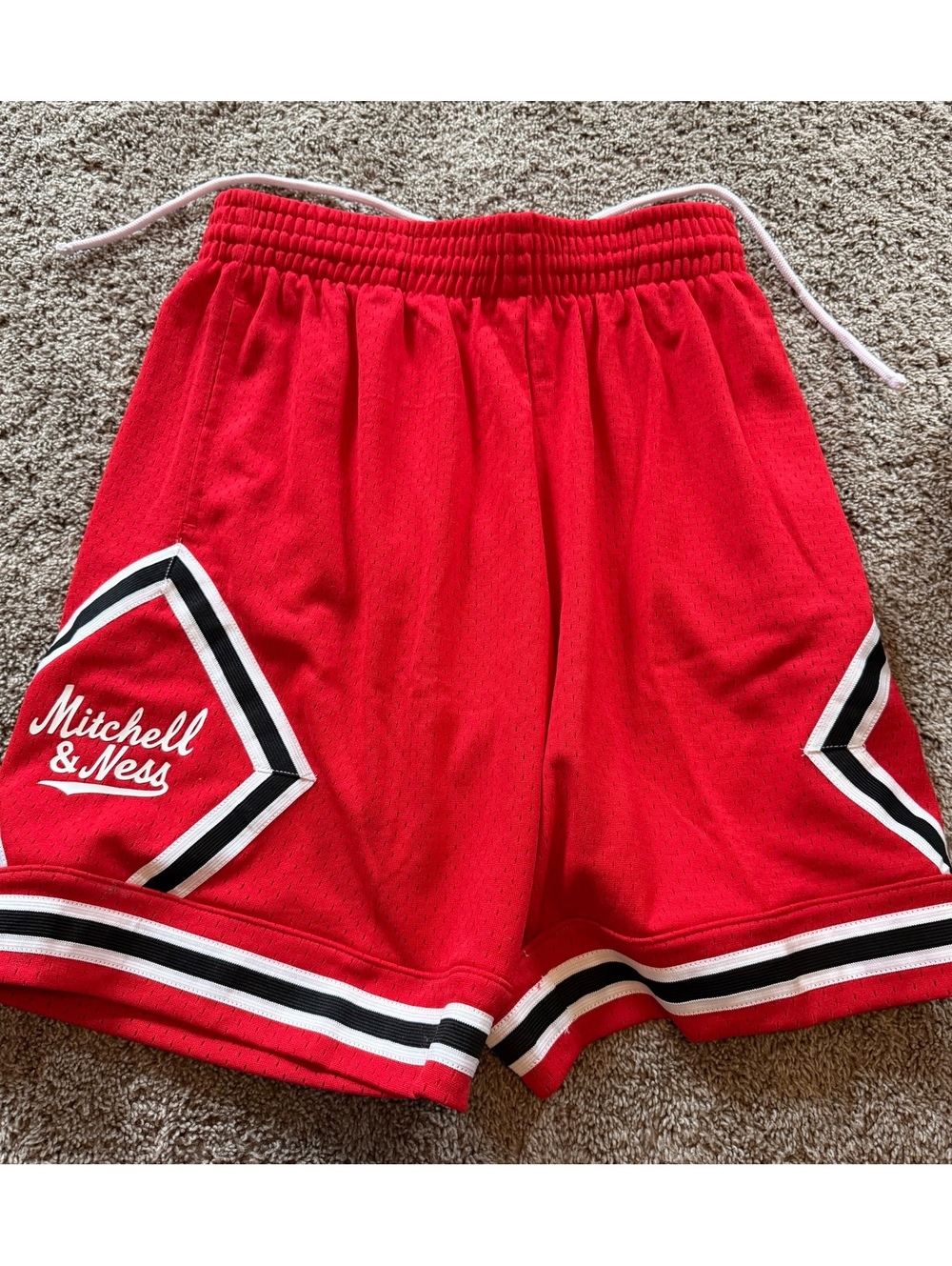 Mitchell & Ness Red Men's Shorts Size M